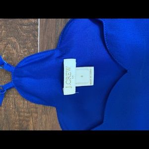 J. Crew Tops - J crew royal blue scalloped cami size 8 J. Crew Tops - J crew royal blue scalloped cami size 8